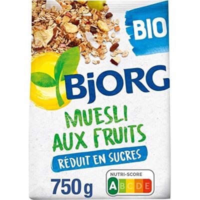 BJORG Muesli Auxfruits Bio 750G Lot De 3 - Publicité BJORG Muesli Auxfruits Bio 750G Lot De 3 - Publicité