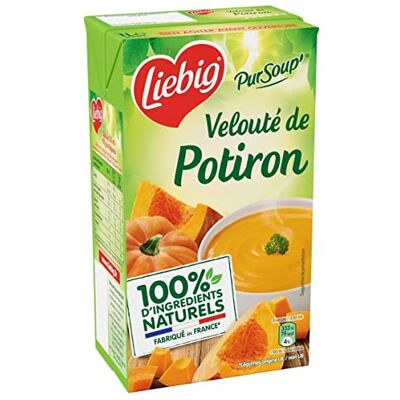 AUCHAN Lot de 3 unités *** LIEBIG Pursoup' Velouté de potiron 100% ingrédients naturels 4 personnes 1l - Publicité AUCHAN Lot de 3 unités *** LIEBIG Pursoup' Velouté de potiron 100% ingrédients naturels 4 personnes 1l - Publicité