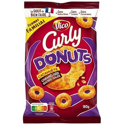 Génerique CURLY Donuts Cacahuète Caramélisée 160G Lot De (4) livraison offerte - Publicité Génerique CURLY Donuts Cacahuète Caramélisée 160G Lot De (4) livraison offerte - Publicité
