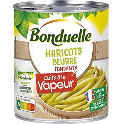 Epicerie salée BONDUELLE Haricots Beurre Cuits A La Vapeur 4/4 le Lot De 4 - Publicité Epicerie salée BONDUELLE Haricots Beurre Cuits A La Vapeur 4/4 le Lot De 4 - Publicité