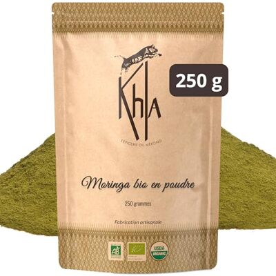 Khla Moringa Bio en Poudre Sachet 250g Moringa Moulu du Sri Lanka Complément Alimentaire Naturel Antioxydant Ingrédient Cuisine Smoothies, Soupes Épice d’Asie - Publicité Khla Moringa Bio en Poudre Sachet 250g Moringa Moulu du Sri Lanka Complément Alimentaire Naturel Antioxydant Ingrédient Cuisine Smoothies, Soupes Épice d’Asie - Publicité