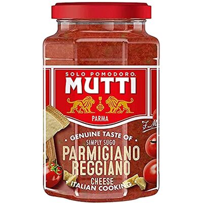 Mutti Sauce tomate au parmesan 400 g. Publicité Mutti Sauce tomate au parmesan 400 g. Publicité