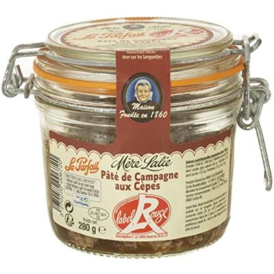 Mère Lalie Pâté de campagne aux cèpes Label Rouge Pot 280g - Publicité Mère Lalie Pâté de campagne aux cèpes Label Rouge Pot 280g - Publicité