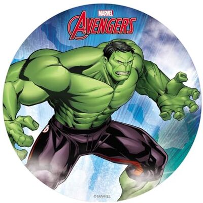 dekora Decoration Gateau Anniversaire Feuille Azyme de Hulk 20 cm Diametre - Publicité dekora Decoration Gateau Anniversaire Feuille Azyme de Hulk 20 cm Diametre - Publicité