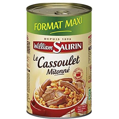 Epicerie salée WILLIAM SAURIN Le Cassoulet Mitonné 1260 G ( Lot De 3 ) - Publicité Epicerie salée WILLIAM SAURIN Le Cassoulet Mitonné 1260 G ( Lot De 3 ) - Publicité