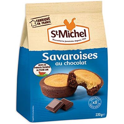 St Michel Savaroises au bon chocolat x8 en sachet individuel 220g - Publicité St Michel Savaroises au bon chocolat x8 en sachet individuel 220g - Publicité