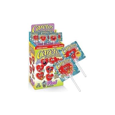Fini Caretos Funny Faces Fraise - Publicité Fini Caretos Funny Faces Fraise - Publicité