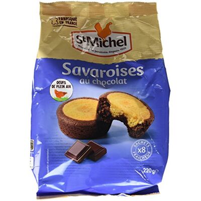 St Michel Savaroises au Chocolat 220 g Lot de 6 - Publicité St Michel Savaroises au Chocolat 220 g Lot de 6 - Publicité