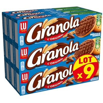 Belin Granola Biscuits au Chocolat au Lait Idéal pour le Goûter Lot de 9 Boîtes de 200 g - Publicité Belin Granola Biscuits au Chocolat au Lait Idéal pour le Goûter Lot de 9 Boîtes de 200 g - Publicité
