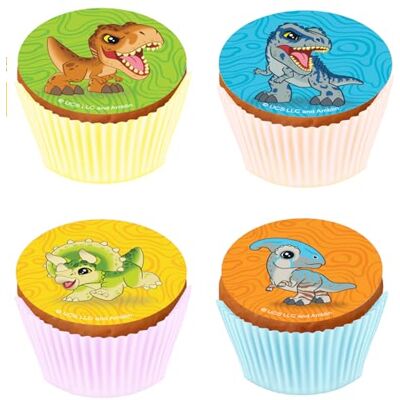 KARDASIS Jurassic World Cupcake Topper Muffin Décoration Topper comestible pour gâteaux Et Cupcake Décoration de gâteau pour l'anniversaire thème Jurassic World 5,3cm + 12 pièces - Publicité KARDASIS Jurassic World Cupcake Topper Muffin Décoration Topper comestible pour gâteaux Et Cupcake Décoration de gâteau pour l'anniversaire thème Jurassic World 5,3cm + 12 pièces - Publicité
