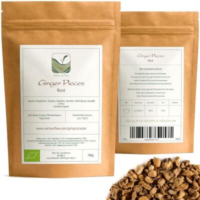 Valley of Tea Gingembre Racine Épices Séchées Bio Remède Ayurvédique Traditionnel Rhizome Zingiber Officinale Tisane Gingembre Bio Epices Gingembre Sèche Gingembre Racine Séché Bio Gingembre Bio Tisane - Publicité Valley of Tea Gingembre Racine Épices Séchées Bio Remède Ayurvédique Traditionnel Rhizome Zingiber Officinale Tisane Gingembre Bio Epices Gingembre Sèche Gingembre Racine Séché Bio Gingembre Bio Tisane - Publicité