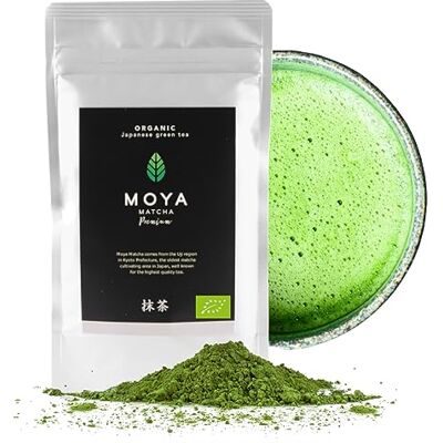 Moya Matcha Thé Vert Japonais Bio - 100g - Publicité Moya Matcha Thé Vert Japonais Bio - 100g - Publicité