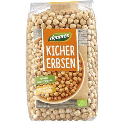 dennree Pois chiches bio 500 g Séchés, végétaliens et riches en protéines Pour houmous, falafel, ragoûts et salades Légumineuses issues de l'agriculture biologique - Publicité dennree Pois chiches bio 500 g Séchés, végétaliens et riches en protéines Pour houmous, falafel, ragoûts et salades Légumineuses issues de l'agriculture biologique - Publicité