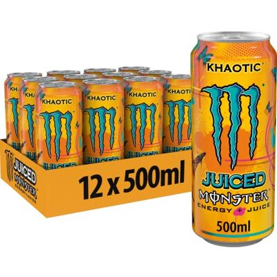 Monster - Juiced Khaotic - Pack 12 - Energy Drink - Publicité Monster - Juiced Khaotic - Pack 12 - Energy Drink - Publicité