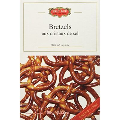 Eric Bur Bretzels aux Cristaux de Sel 100 g Lot de 6 - Publicité Eric Bur Bretzels aux Cristaux de Sel 100 g Lot de 6 - Publicité