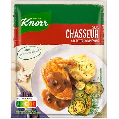Knorr Sauce Déshydratée Chasseur Aux Petits Champignons 23g Lot de 16 - Publicité Knorr Sauce Déshydratée Chasseur Aux Petits Champignons 23g Lot de 16 - Publicité