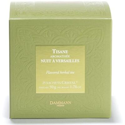 Dammann Frères Dammann Tisane nuit a Versailles 25 sachets Verveine, tilleul, arome bergamote, kiwi - Publicité Dammann Frères Dammann Tisane nuit a Versailles 25 sachets Verveine, tilleul, arome bergamote, kiwi - Publicité