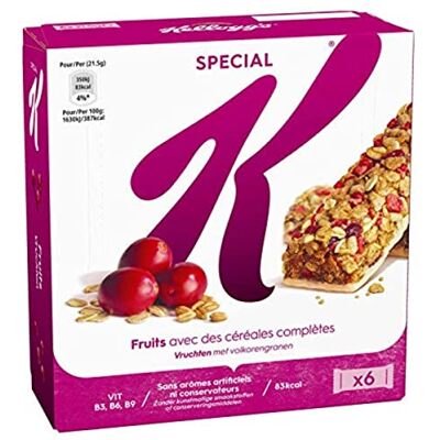 Kellogg's Special K Barre de céréales Fruits rouges x6 - Publicité Kellogg's Special K Barre de céréales Fruits rouges x6 - Publicité