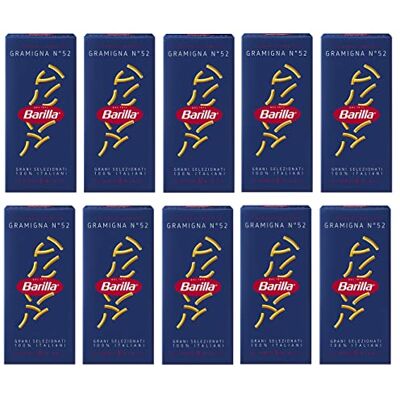 Barilla 10 x Gramigna Italian Pâte n ° 52 500 g - Publicité Barilla 10 x Gramigna Italian Pâte n ° 52 500 g - Publicité