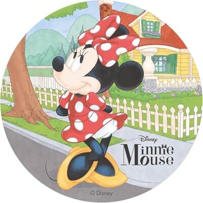 dekora Decoration Gateau Anniversaire Feuille Azyme de Minnie Mouse 20 cm Diametre - Publicité dekora Decoration Gateau Anniversaire Feuille Azyme de Minnie Mouse 20 cm Diametre - Publicité