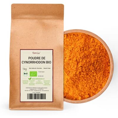 Kamelur Poudre de Cynorrhodon Bio 1kg cynorrhodons moulus de qualité crue, sans additifs et issus de l'agriculture UE - Publicité Kamelur Poudre de Cynorrhodon Bio 1kg cynorrhodons moulus de qualité crue, sans additifs et issus de l'agriculture UE - Publicité