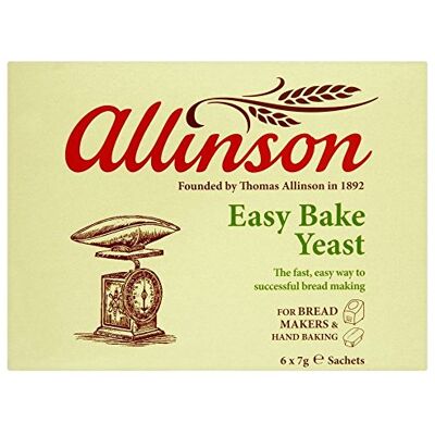 Allinson Facile Levure De Cuisson (6 Par Paquet 42G) - Publicité Allinson Facile Levure De Cuisson (6 Par Paquet 42G) - Publicité