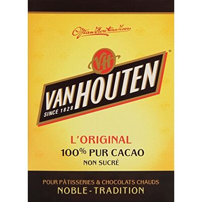 Van Houten Pur Cacao L'Étui 250 g - Publicité Van Houten Pur Cacao L'Étui 250 g - Publicité