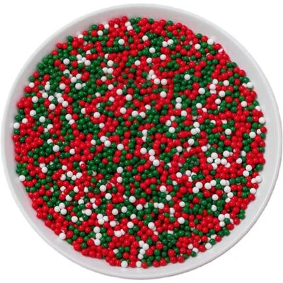 HoolySeek Sucre perlé comestible (85 g) Perles de sucre pour pâtisserie de Noël Sucres décoratifs mélangés Convient pour les gâteaux, cupcakes, biscuits (Vert de Noël) - Publicité HoolySeek Sucre perlé comestible (85 g) Perles de sucre pour pâtisserie de Noël Sucres décoratifs mélangés Convient pour les gâteaux, cupcakes, biscuits (Vert de Noël) - Publicité