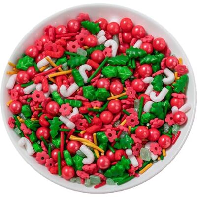 HoolySeek Sucre perlé comestible (85 g) Perles de sucre pour pâtisserie de Noël Sucres décoratifs mélangés Convient pour les gâteaux, cupcakes, biscuits (Feuilles de Noël) - Publicité HoolySeek Sucre perlé comestible (85 g) Perles de sucre pour pâtisserie de Noël Sucres décoratifs mélangés Convient pour les gâteaux, cupcakes, biscuits (Feuilles de Noël) - Publicité