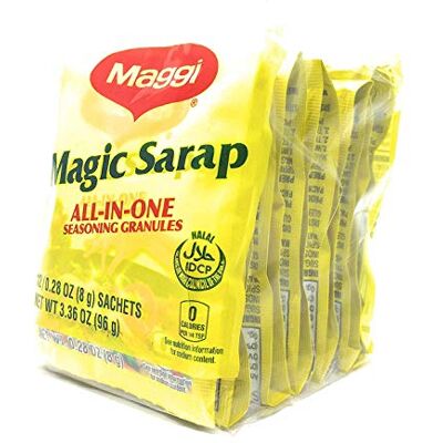 Maggi Magic Sarap Lot de 12 sachets de granulés d'épices tout-en-un 8 g - Publicité Maggi Magic Sarap Lot de 12 sachets de granulés d'épices tout-en-un 8 g - Publicité