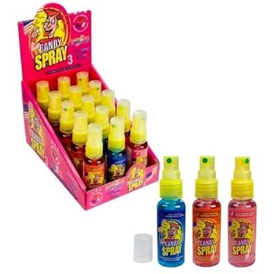 BRABO CANDY SPRAY 3 AMERICAN FLAVOURS X 15 - Publicité BRABO CANDY SPRAY 3 AMERICAN FLAVOURS X 15 - Publicité