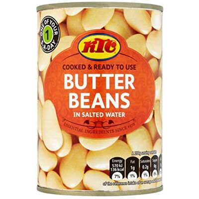KTC Haricots beurre en boîte (1 X 400 G) - Publicité KTC Haricots beurre en boîte (1 X 400 G) - Publicité