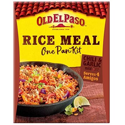 Old El Paso Vieux Piment El Paso Et Kit De Riz À L'Ail (355G) - Publicité Old El Paso Vieux Piment El Paso Et Kit De Riz À L'Ail (355G) - Publicité