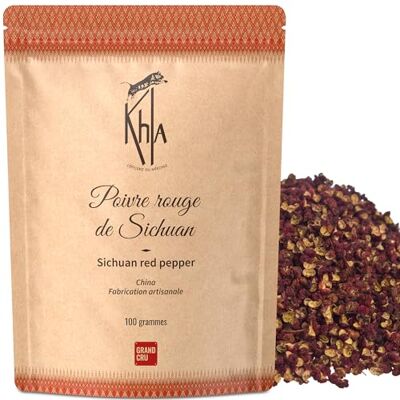 Khla Poivre de Sichuan Rouge Entier Sac Poivre en Grain 100 g Ingrédient Épicerie Fine Cuisine Baies de Sichuan Rouge Direct Producteur Épice d’Asie Poivre Timut Szechuan Origine Chine - Publicité Khla Poivre de Sichuan Rouge Entier Sac Poivre en Grain 100 g Ingrédient Épicerie Fine Cuisine Baies de Sichuan Rouge Direct Producteur Épice d’Asie Poivre Timut Szechuan Origine Chine - Publicité