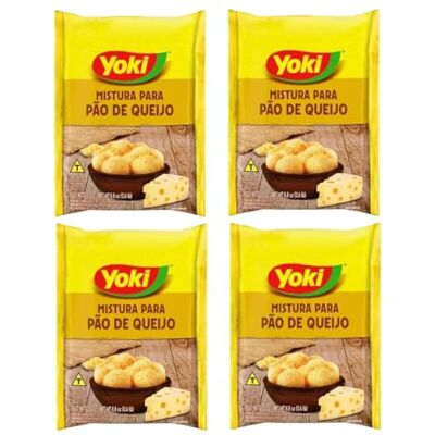 Yoki Préparation pour pain au fromage 250 g x 4 (Pack de 4) - Publicité Yoki Préparation pour pain au fromage 250 g x 4 (Pack de 4) - Publicité