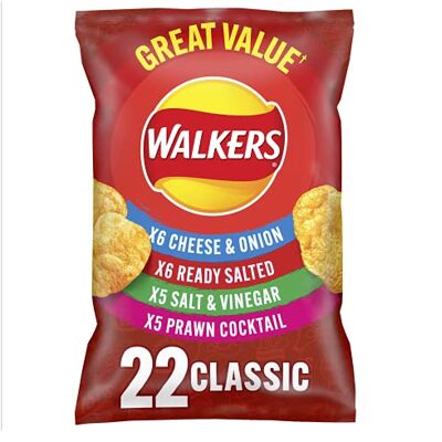 Walkers Variété, 22 x 25 g, rouge - Publicité Walkers Variété, 22 x 25 g, rouge - Publicité
