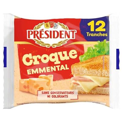 The Metal House Président Fromage Croque' Emmental 12 Sachets 200 g - Publicité The Metal House Président Fromage Croque' Emmental 12 Sachets 200 g - Publicité