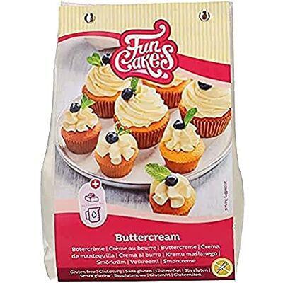 FunCakes Mix pour Crème au Beurre, sans gluten : facile à utiliser, crémeux, parfait pour décorer, recouvrir et remplir les gâteaux, garnir les cupcakes, 500 g - Publicité FunCakes Mix pour Crème au Beurre, sans gluten : facile à utiliser, crémeux, parfait pour décorer, recouvrir et remplir les gâteaux, garnir les cupcakes, 500 g - Publicité