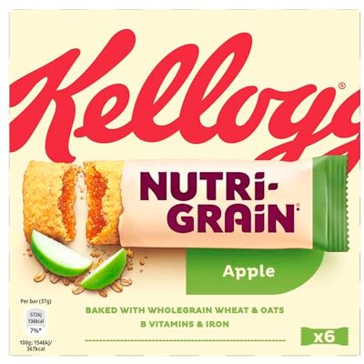 Kellogg's Nutri Grain Apple Breakfast Bars 120g - Publicité Kellogg's Nutri Grain Apple Breakfast Bars 120g - Publicité