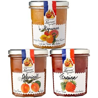 LUCIEN GEORGELIN Lot 3 Préparations de fruits x320g Les incontournables - Publicité LUCIEN GEORGELIN Lot 3 Préparations de fruits x320g Les incontournables - Publicité