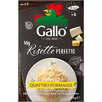 Riso Gallo Risotto Pronto 4 Fromages 210G - Publicité Riso Gallo Risotto Pronto 4 Fromages 210G - Publicité