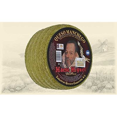 Cerrato Fromage AOC Manchego semi curado pur Brebis 1,5 Kg - Publicité Cerrato Fromage AOC Manchego semi curado pur Brebis 1,5 Kg - Publicité