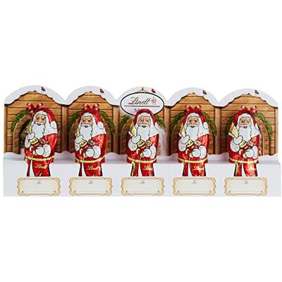 Lindt Étiquettes cadeaux Motif mini Père Noël 50 g - Publicité Lindt Étiquettes cadeaux Motif mini Père Noël 50 g - Publicité