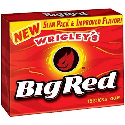 Big Red Wrigley's Chewing Gum à la Cannelle Forte 40,5 g - Publicité Big Red Wrigley's Chewing Gum à la Cannelle Forte 40,5 g - Publicité