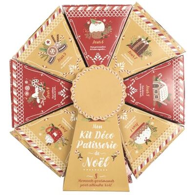 WDMT Calendrier de l’Avent Roue Pâtisserie – 28 x 30 x 7 cm – Coffret Cadeau avec Accessoires de Pâtisserie – Douilles & Poches à Douille – Beige - Publicité WDMT Calendrier de l’Avent Roue Pâtisserie – 28 x 30 x 7 cm – Coffret Cadeau avec Accessoires de Pâtisserie – Douilles & Poches à Douille – Beige - Publicité
