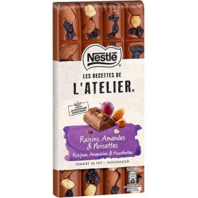 genéric NESTLE LES RECETTES DE L'ATELIER Gourmand Lait Raisins Amandes Et Noisettes 170G Quatre Articles - Publicité genéric NESTLE LES RECETTES DE L'ATELIER Gourmand Lait Raisins Amandes Et Noisettes 170G Quatre Articles - Publicité