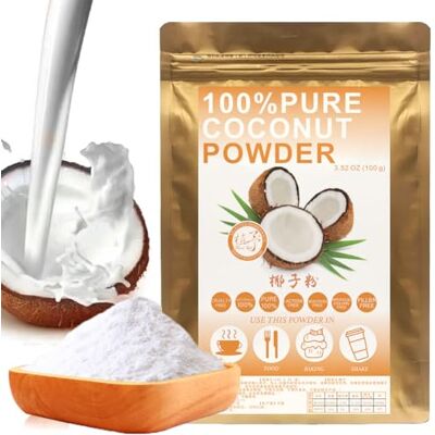 Plant Gift 100% Pure Coconut Powder 椰子粉 Poudre naturelle pour boissons, smoothies, yaourts, pâtisseries, biscuits, gâteaux et boissons, 100 g / 3,25 oz - Publicité Plant Gift 100% Pure Coconut Powder 椰子粉 Poudre naturelle pour boissons, smoothies, yaourts, pâtisseries, biscuits, gâteaux et boissons, 100 g / 3,25 oz - Publicité
