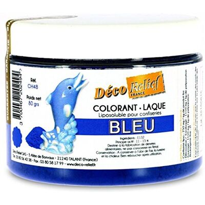 Déco Relief Colorant Alimentaire Bleu 100 g Colorant Liposoluble en Poudre Ingrédient Cuisine & Pâtisserie Pour Crèmes au Beurre, Chocolat, Pâtes d’Amande, Ganaches - Publicité Déco Relief Colorant Alimentaire Bleu 100 g Colorant Liposoluble en Poudre Ingrédient Cuisine & Pâtisserie Pour Crèmes au Beurre, Chocolat, Pâtes d’Amande, Ganaches - Publicité