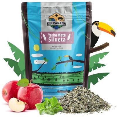 Rio Yerba Maté Silueta Maté Argentin Menthe Pomme Stimulant 500g - Publicité Rio Yerba Maté Silueta Maté Argentin Menthe Pomme Stimulant 500g - Publicité