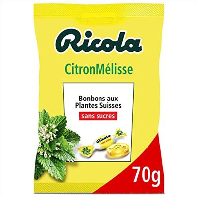 Ricola Sachet de 70g sans sucres Citron Mélisse - Publicité Ricola Sachet de 70g sans sucres Citron Mélisse - Publicité